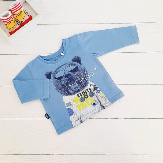 Polera Algodón Diseños Marca Ficcus 3-6 M Estado Casi tiki