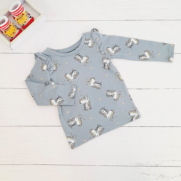 Polera Algodón Diseños Marca Figaro 6-9 M Estado Casi tiki