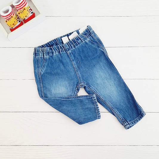 Pantalón Algodón Azul Marca Hym 9 M Estado Tiki taka