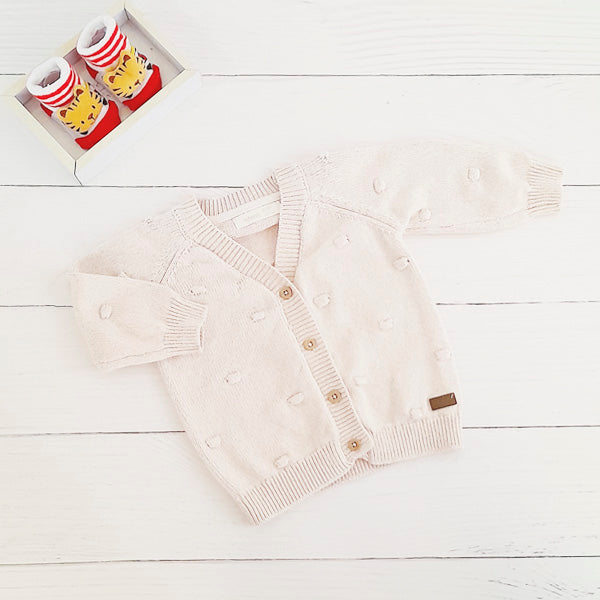 Chaleco Tejido Palorosa Marca Infanti 6-9 M Estado Tiki taka