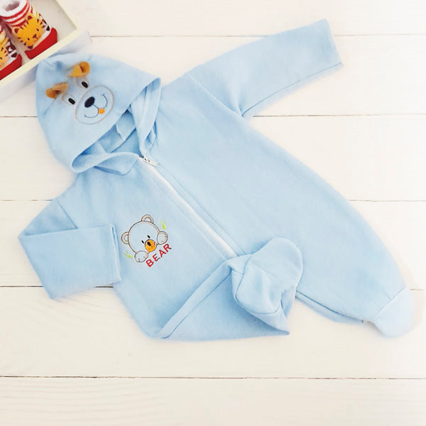 Pijama Algodón Celeste Marca Genérica 0-3 M Estado Casi tiki