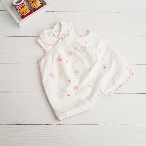 Enterito Algodón Blanco Marca Otra 0-3 M Estado Casi tiki