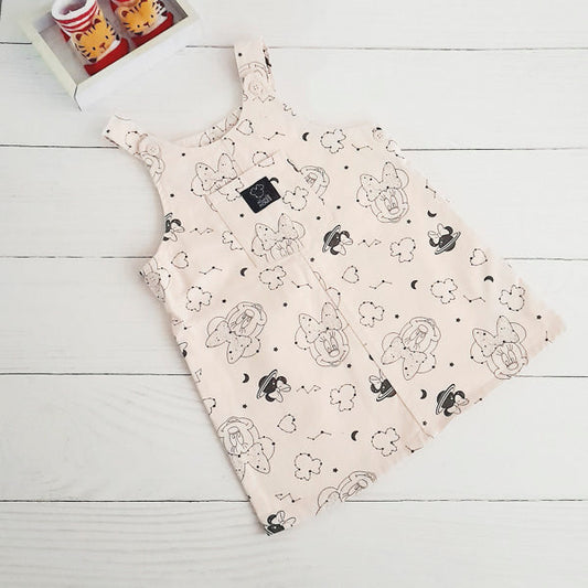 Vestido Algodón Diseños Marca Disney 12-18 M Estado Tiki taka