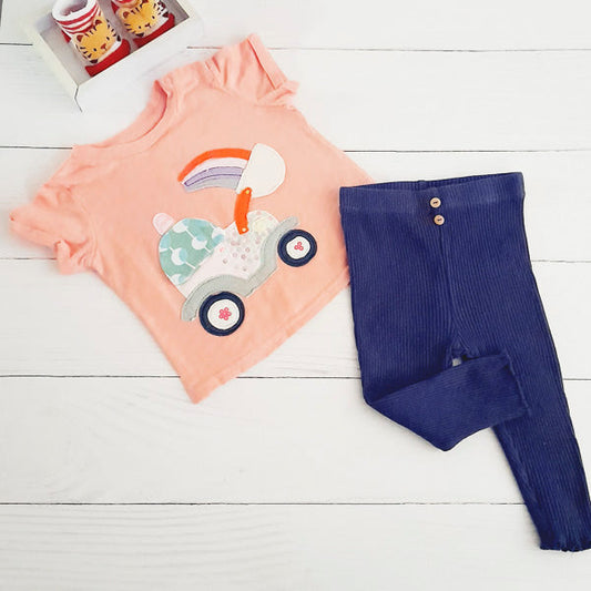 Conjunto Algodón Multicolor Marca Boulevard 12 M Estado Tiki taka