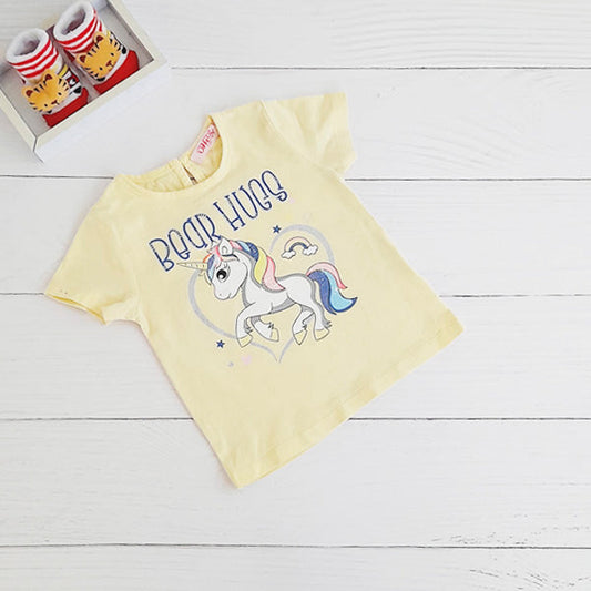 Polera Algodón Amarillo Marca Otra 12 M Estado Casi tiki