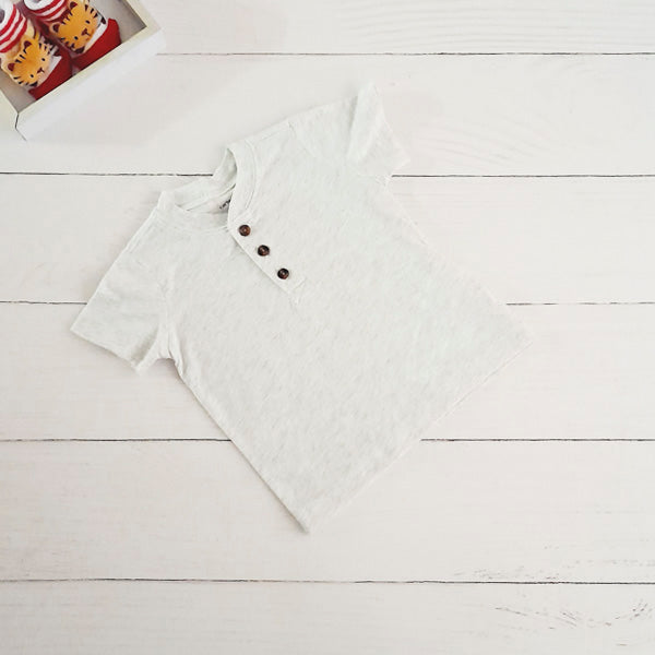 Polera Algodón Gris Marca Carter's 9 M Estado Tiki taka