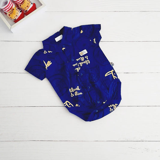 Body camisa Algodón Diseños Marca Black and blue RN Estado Casi tiki