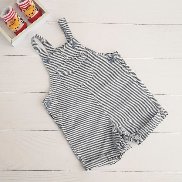 Jardinera Algodón Rayas Marca Pumucki 12-18 M Estado Tiki taka