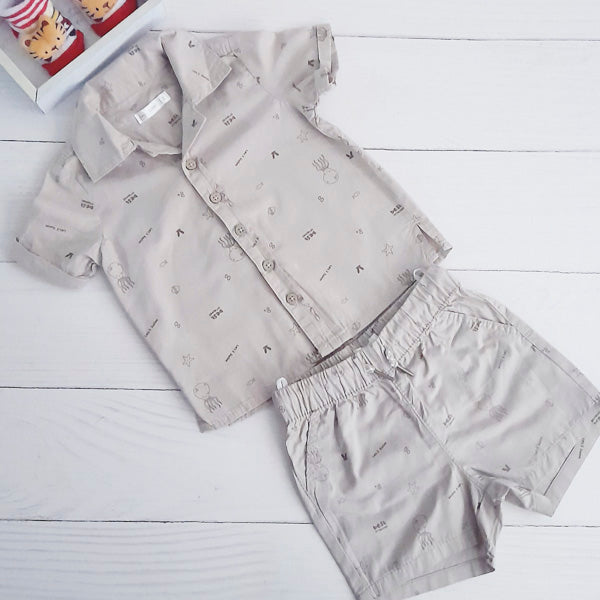 Conjunto Algodón Beige Marca Urb 9 M Estado Casi tiki