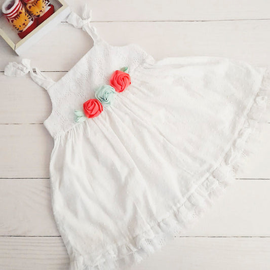 Vestido Algodón Blanco Marca Otra 4 A Estado Tiki taka