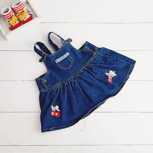 Vestido Algodón Azul Marca Ficcus RN Estado Tiki taka