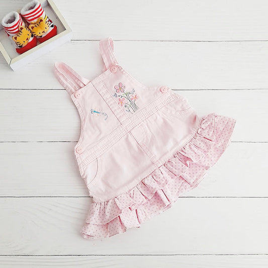 Vestido Algodón Rosa Marca Otra 18-24 M Estado Casi tiki