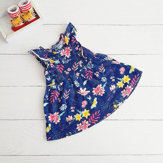 Vestido Algodón Diseños Marca 4kids 6 M Estado Casi tiki