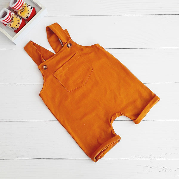 Jardinera Algodón Café Marca Shein 6-9 M Estado Tiki taka