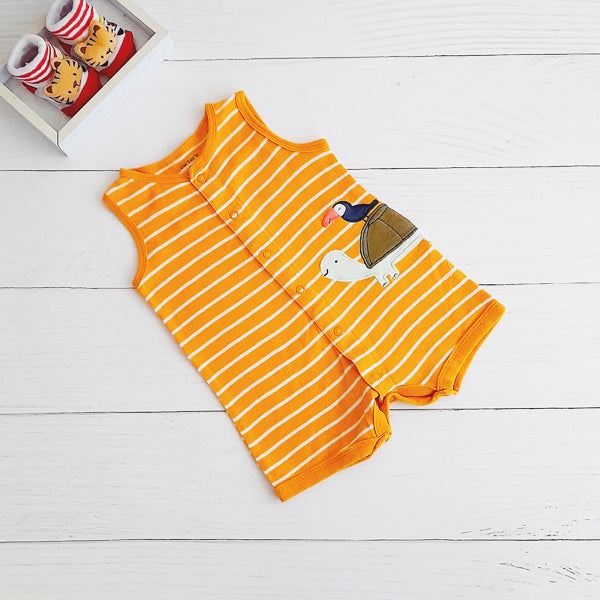 Enterito Algodón Amarillo Marca Carter's 3 M Estado Casi tiki