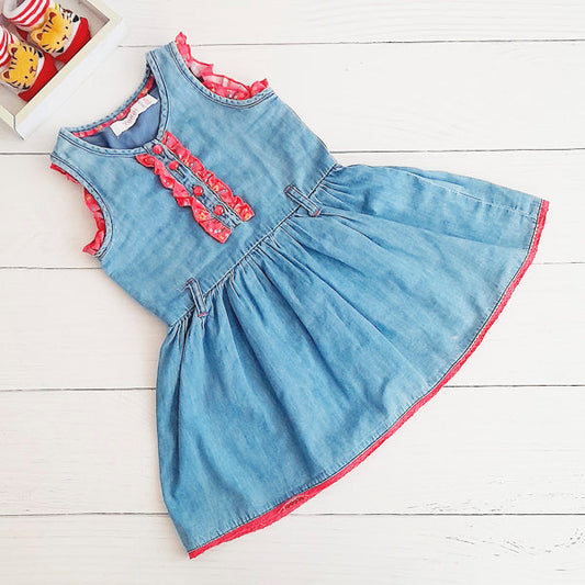 Vestido Algodón Diseños Marca Yoko 18 M Estado Casi tiki