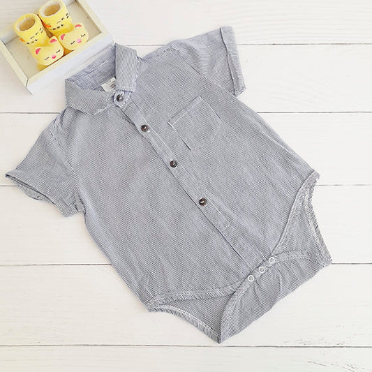 Body camisa Algodón Rayas Marca Genérica 18-24 M Estado Tiki taka