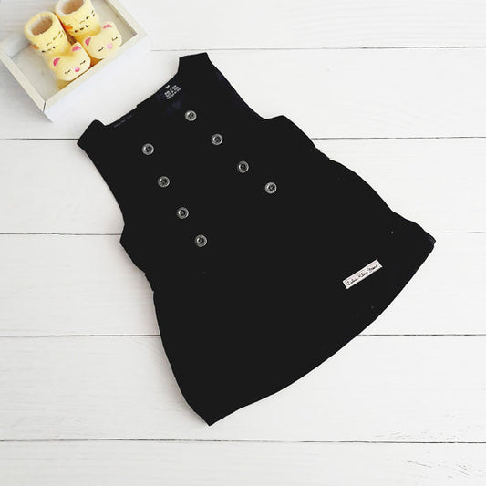 Vestido Tela Negro Marca Otra 12 M Estado Casi tiki