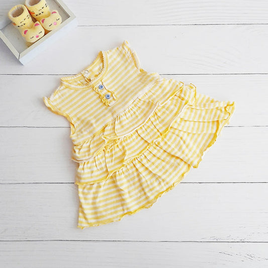 Body vestido Algodón Amarillo Marca Yamp! 3 M Estado Casi tiki