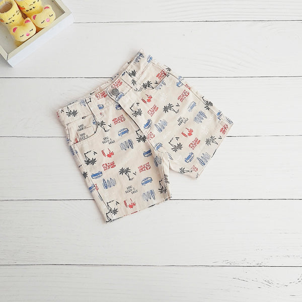 Short Algodón Diseños Marca Ficcus 12-18 M Estado Tiki taka