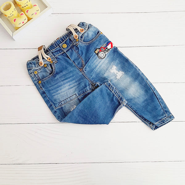 Pantalón Algodón Azul Marca Yamp! 12 M Estado Casi tiki