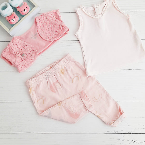 Pack Algodón Rosa Marca Otra 6-9 M Estado Casi tiki