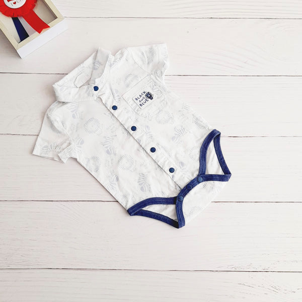 Body camisa Algodón Diseños Marca Black and blue RN Estado Casi tiki