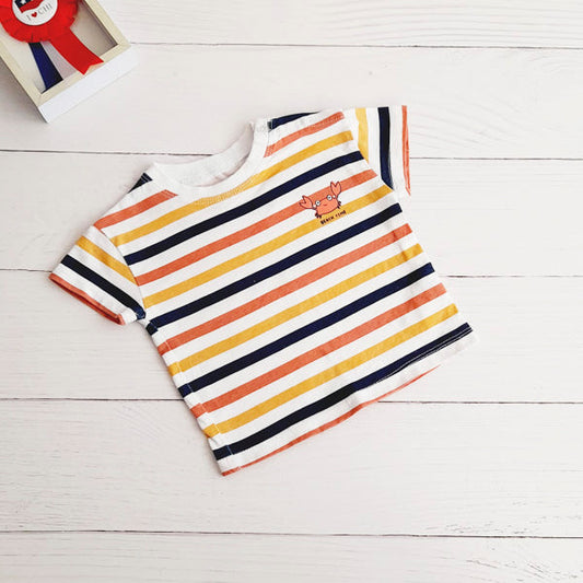 Polera Algodón Multicolor Marca Yamp! 6 M Estado Tiki taka