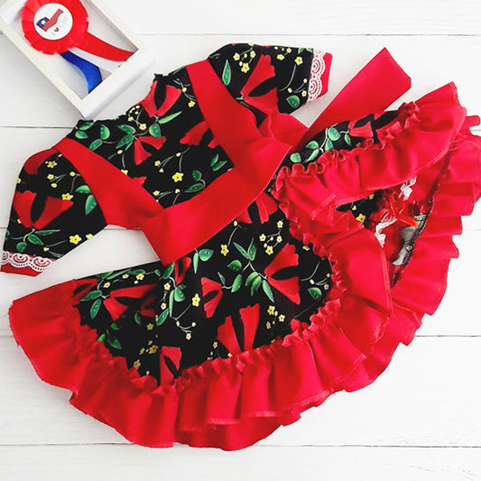 vestido de huasa Tela Diseños Marca Otra 12 M Estado Tiki taka