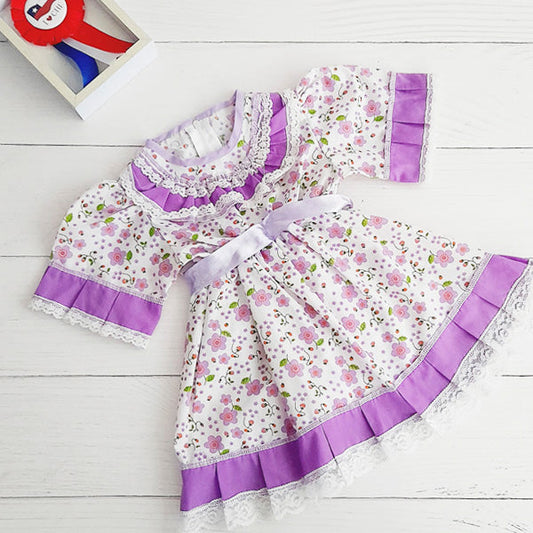 vestido de huasa Algodón Diseños Marca Otra 6-9 M Estado Casi tiki