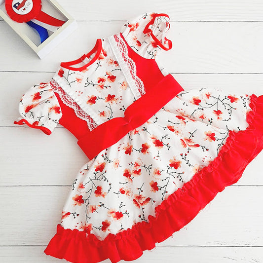 vestido de huasa Tela Diseños Marca Otra 12 M Estado Tiki taka
