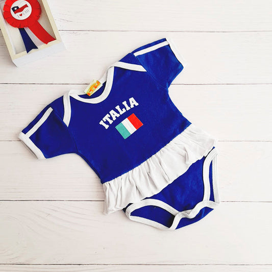 Body vestido Algodón Azul Marca Otra 3-6 M Estado Casi tiki