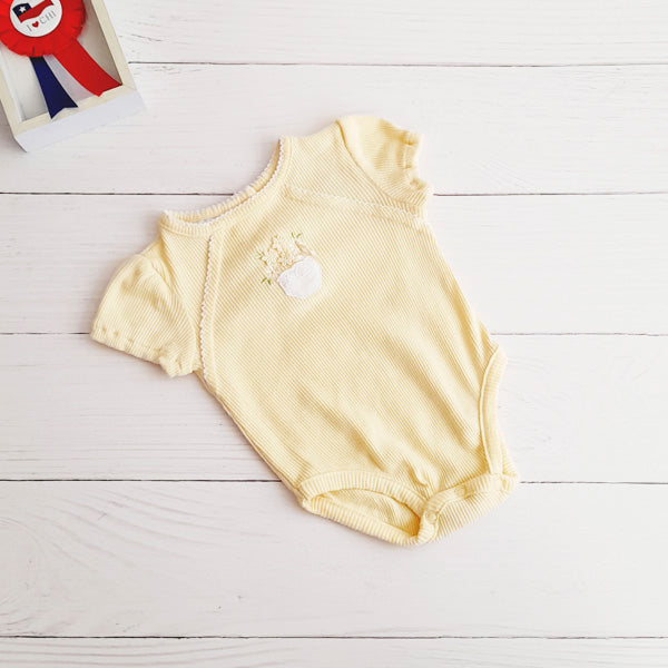 Body Algodón Amarillo Marca Otra 3-6 M Estado Casi tiki