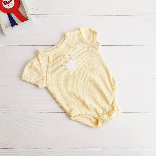 Body Algodón Amarillo Marca Otra 3-6 M Estado Casi tiki