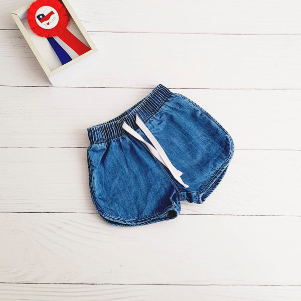 Short Algodón Azul Marca Bubble gummers 6 M Estado Tiki taka
