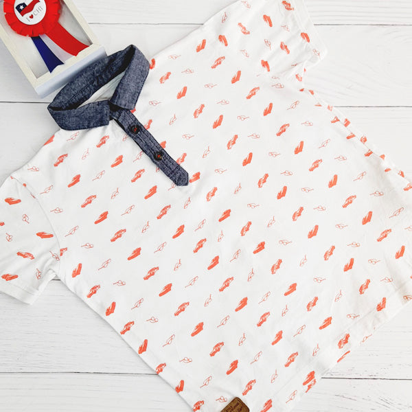 Polera Algodón Diseños Marca Otra 7 A Estado Casi tiki