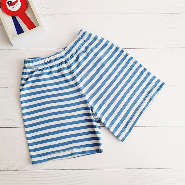 Short Algodón Rayas Marca George 6 A Estado Casi tiki