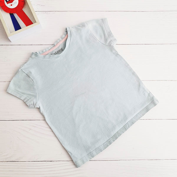 Polera Algodón Celeste Marca Otra 3 A Estado Casi tiki