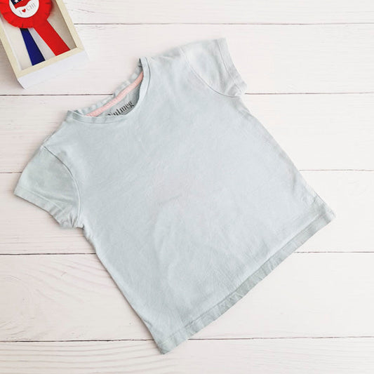 Polera Algodón Celeste Marca Otra 3 A Estado Casi tiki