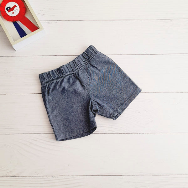 Short Algodón Azul Marca Otra 3 M Estado Tiki taka