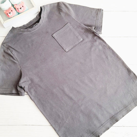 Polera Algodón Gris Marca Otra 8 A Estado Casi tiki