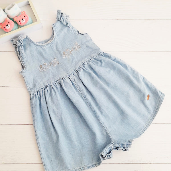 Enterito Algodón Azul Marca Infanti 12-18 M Estado Casi tiki