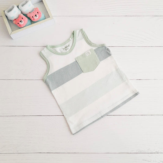 Polera Algodón Multicolor Marca Tribu 6 M Estado Casi tiki