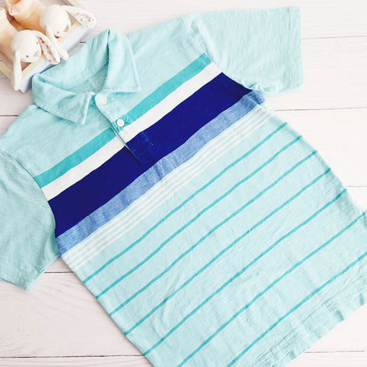 Polera Algodón Multicolor Marca The Children's Place 7 A Estado Casi tiki