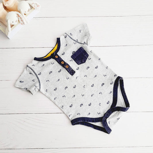 Body Algodón Diseños Marca Baby harvest 6-9 M Estado Casi tiki