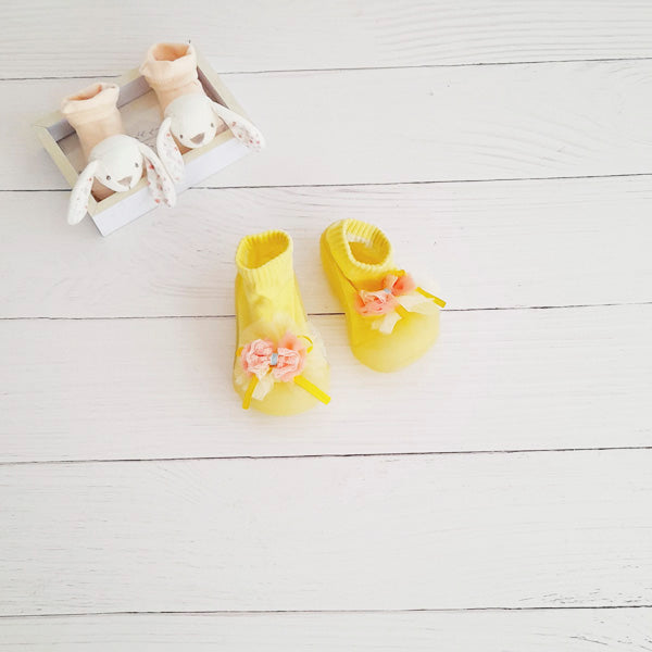 Zapato blando Tela Amarillo Marca Otra 17 Estado Casi tiki