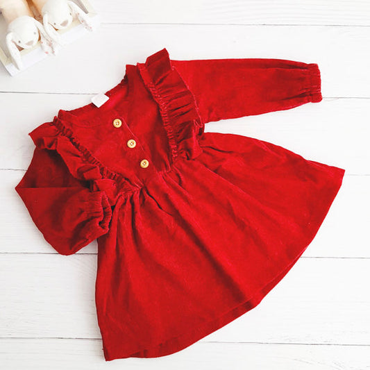 Vestido Algodón Burdeo Marca Otra 9-12 M Estado Tiki taka