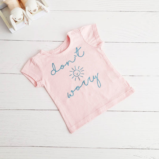 Polera Algodón Diseños Marca Baby harvest 6-9 M Estado Casi tiki