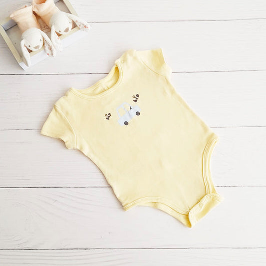 Body Algodón Amarillo Marca Urb 9-12 M Estado Tiki taka