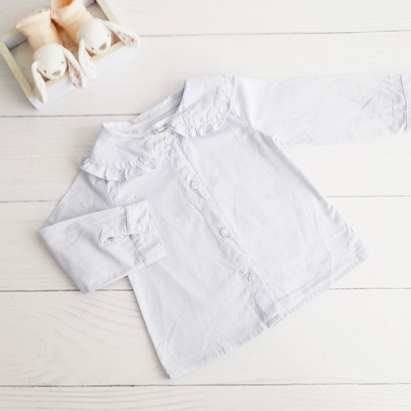 Blusa Algodón Celeste Marca Boulevard 18 M Estado Casi tiki